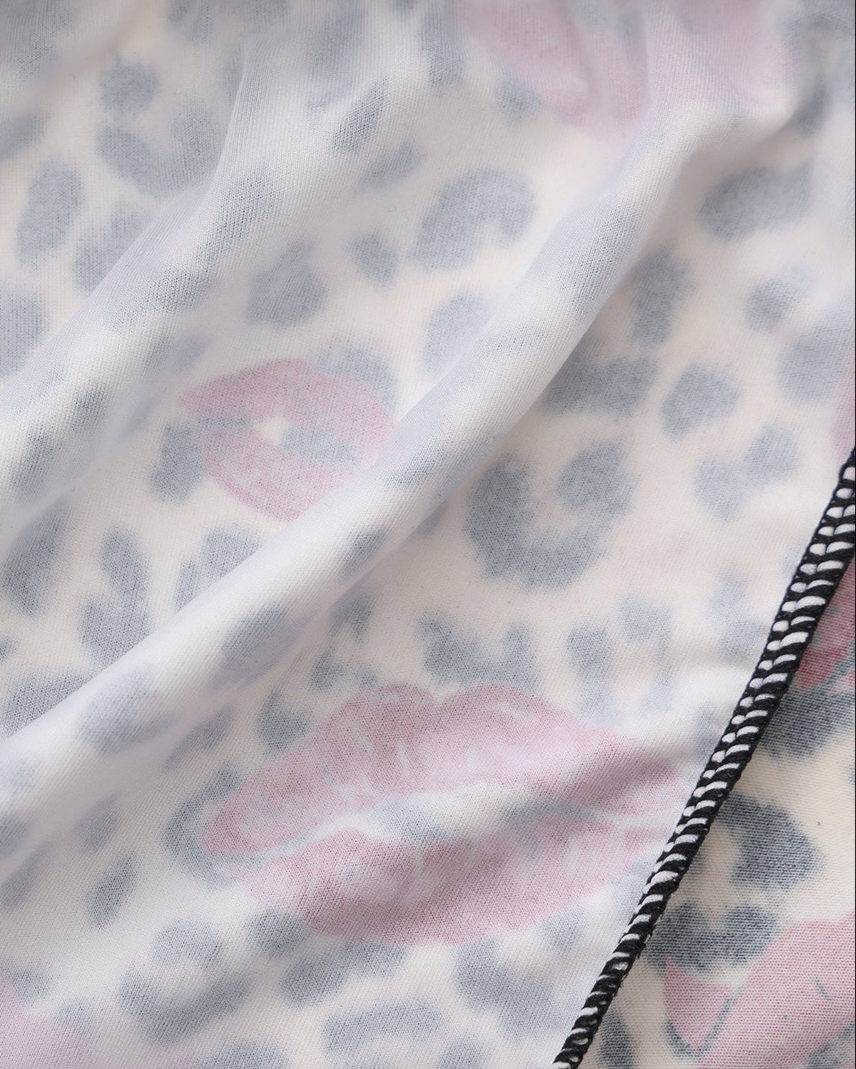 BSZN Wild Kiss Open-Back Trunk — Interior printed fabric and seam detail.