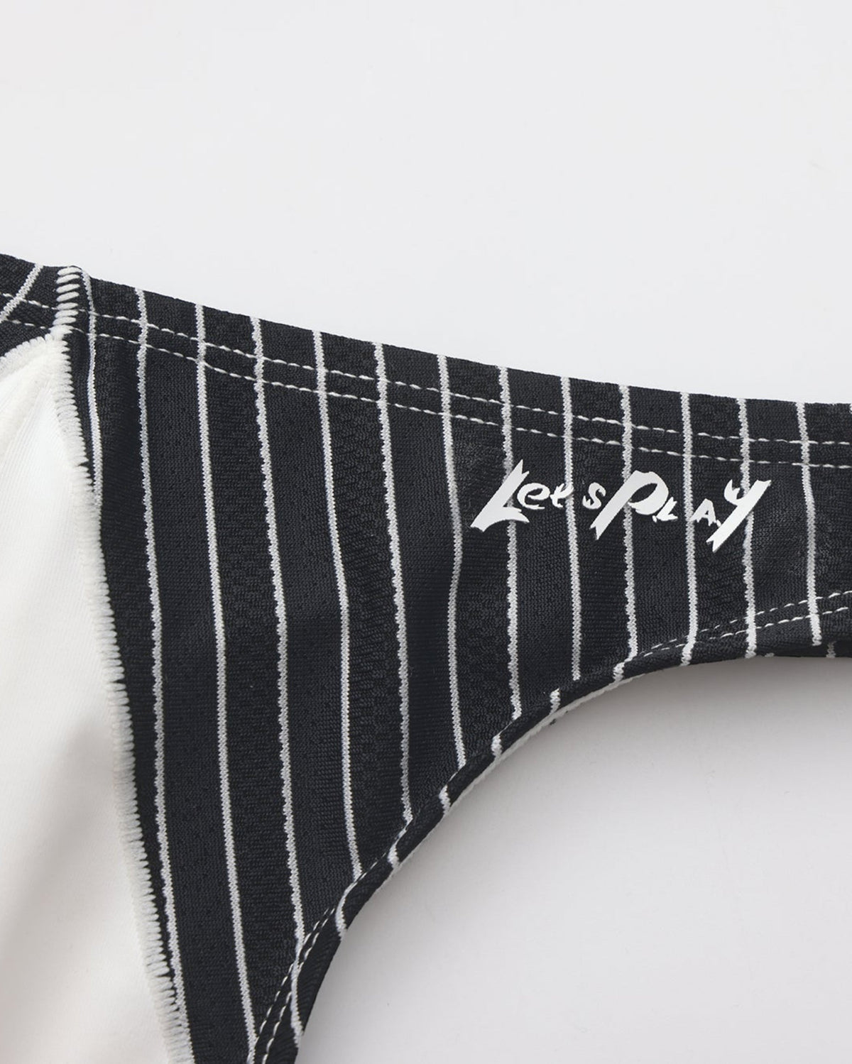 BSZN Serving Desire Pinstripe Thong, alternate product view 5