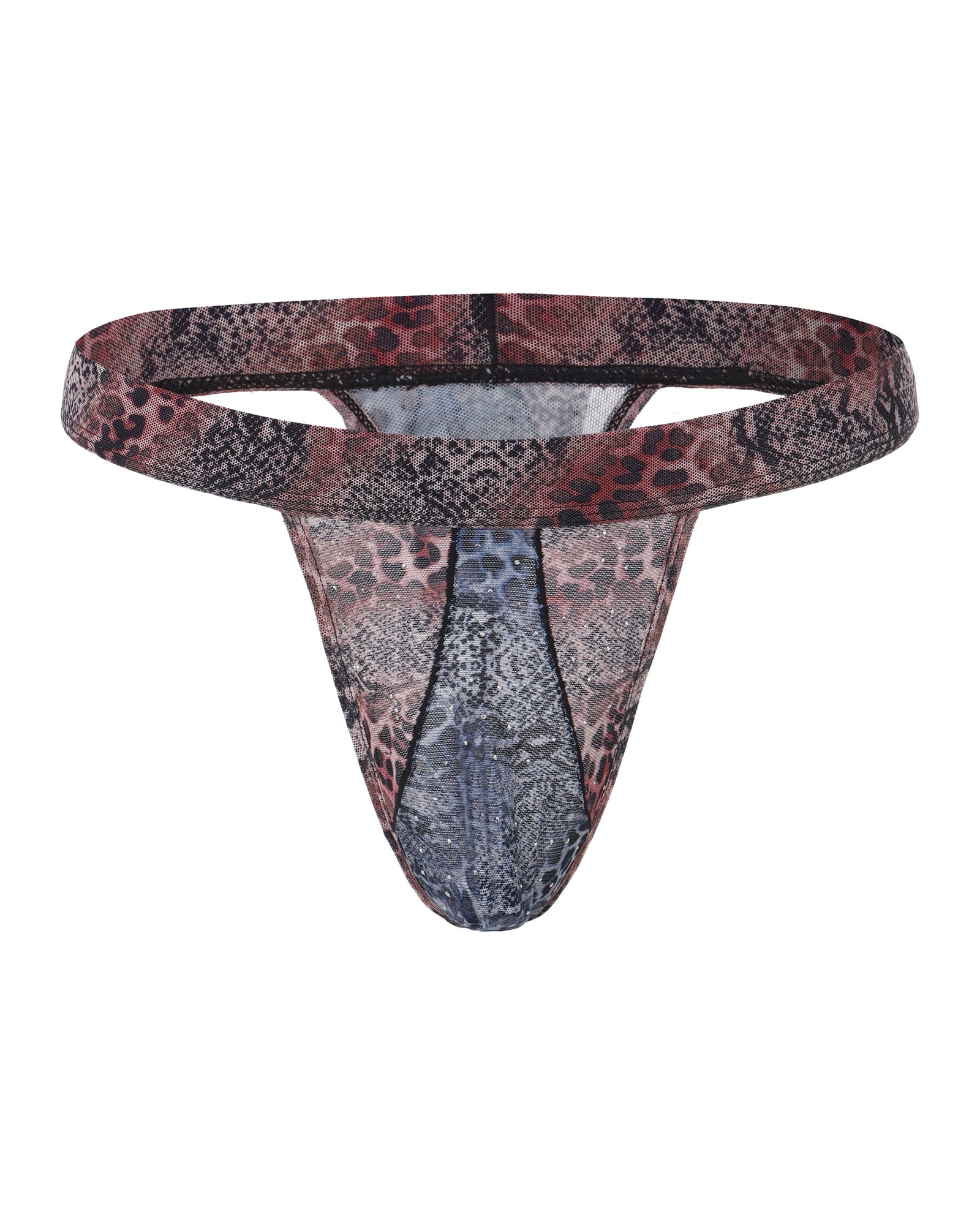Leopard Splice Thong - product view 2