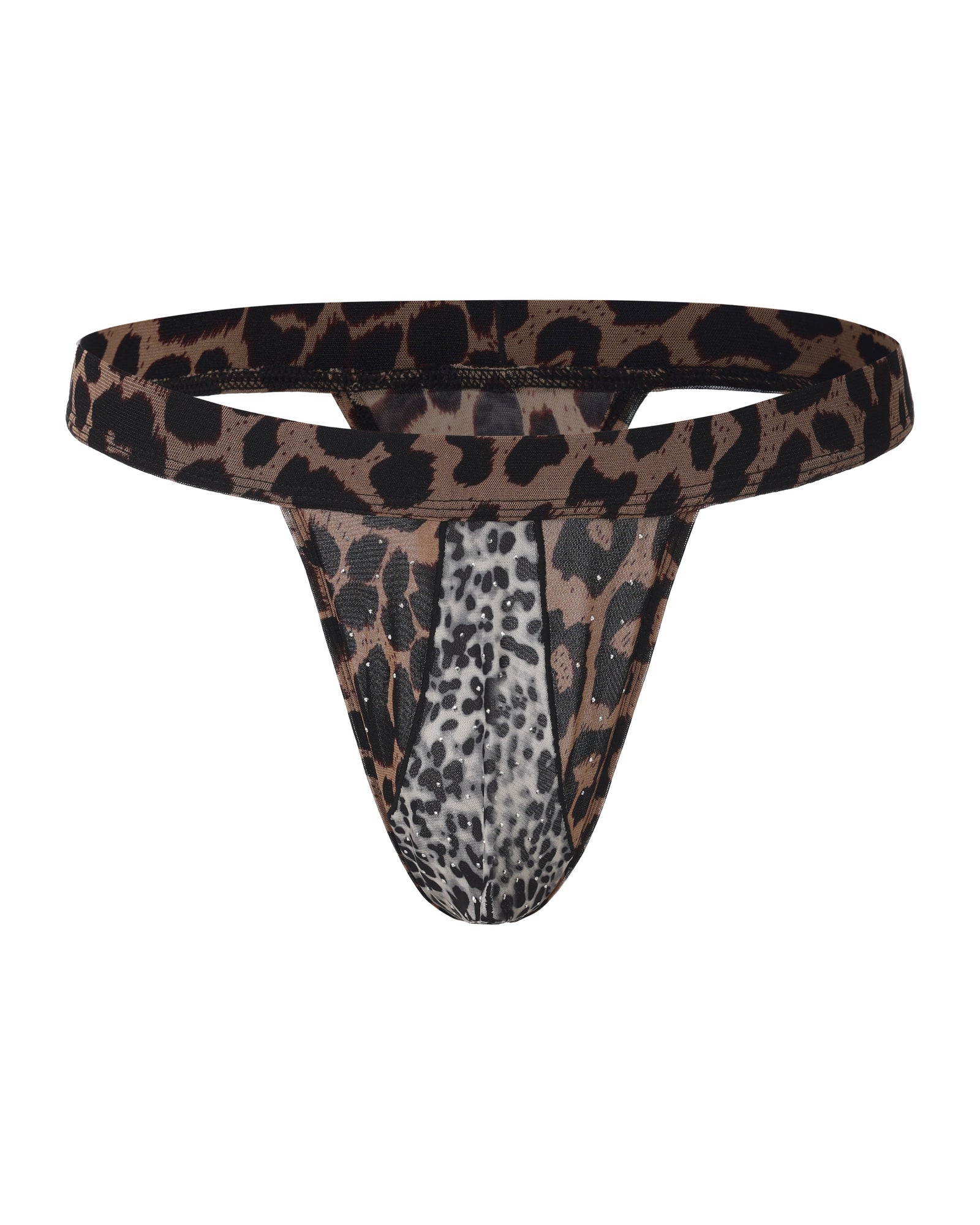 Leopard Splice Thong - product view 1