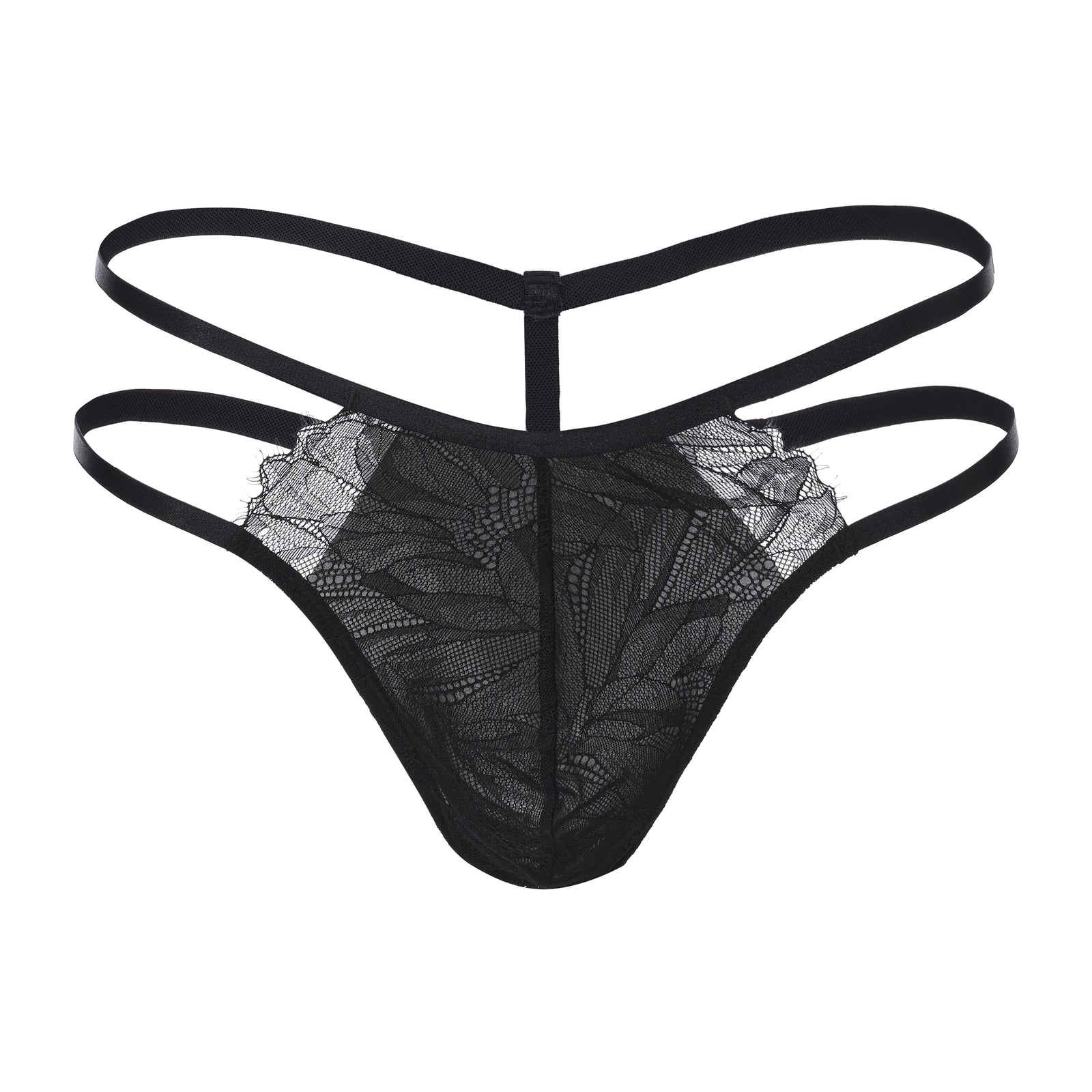 Ruffle Lace Double-Strap Thong - product view 2