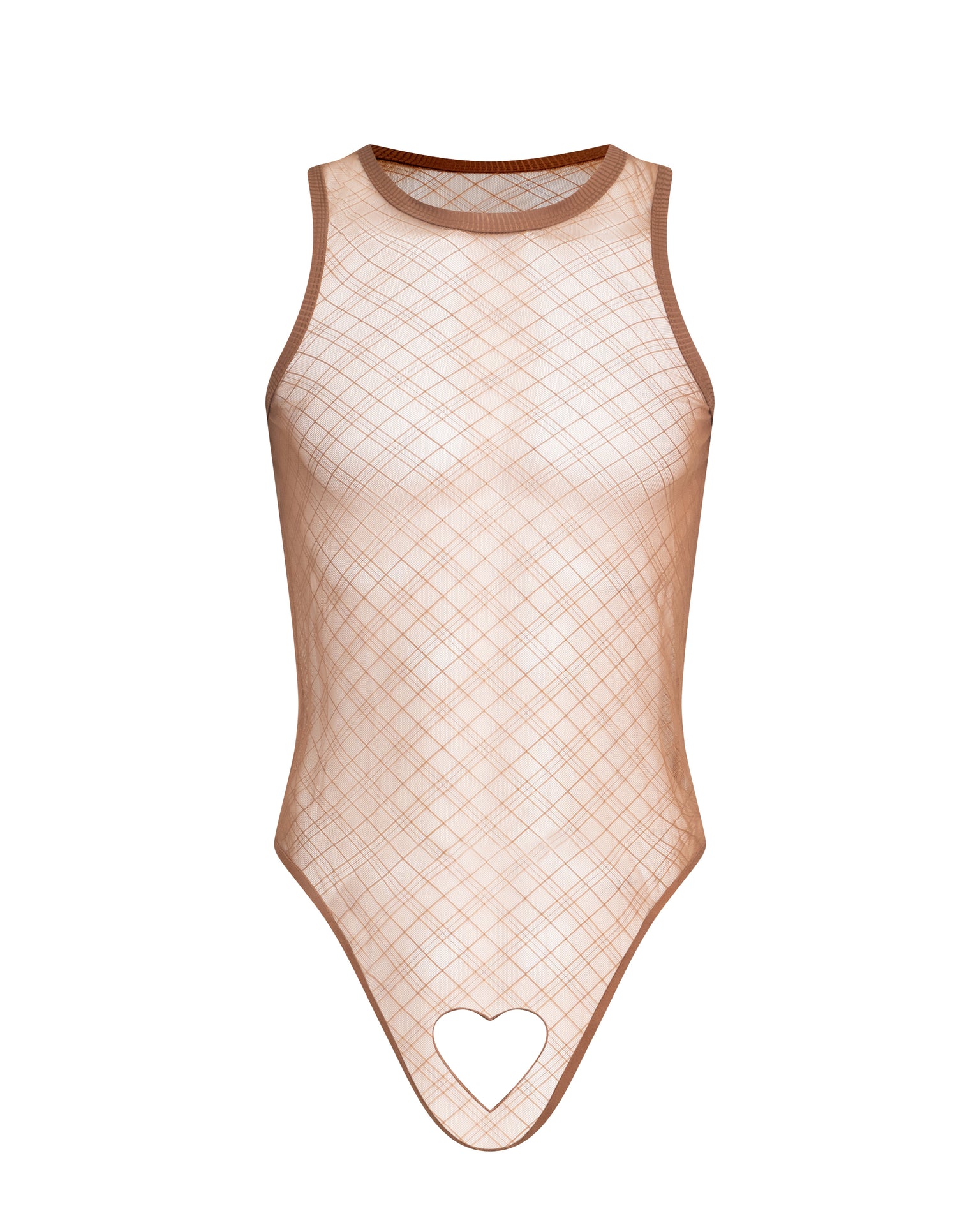 Check Mesh Cutout Bodysuit, alternate product view 2