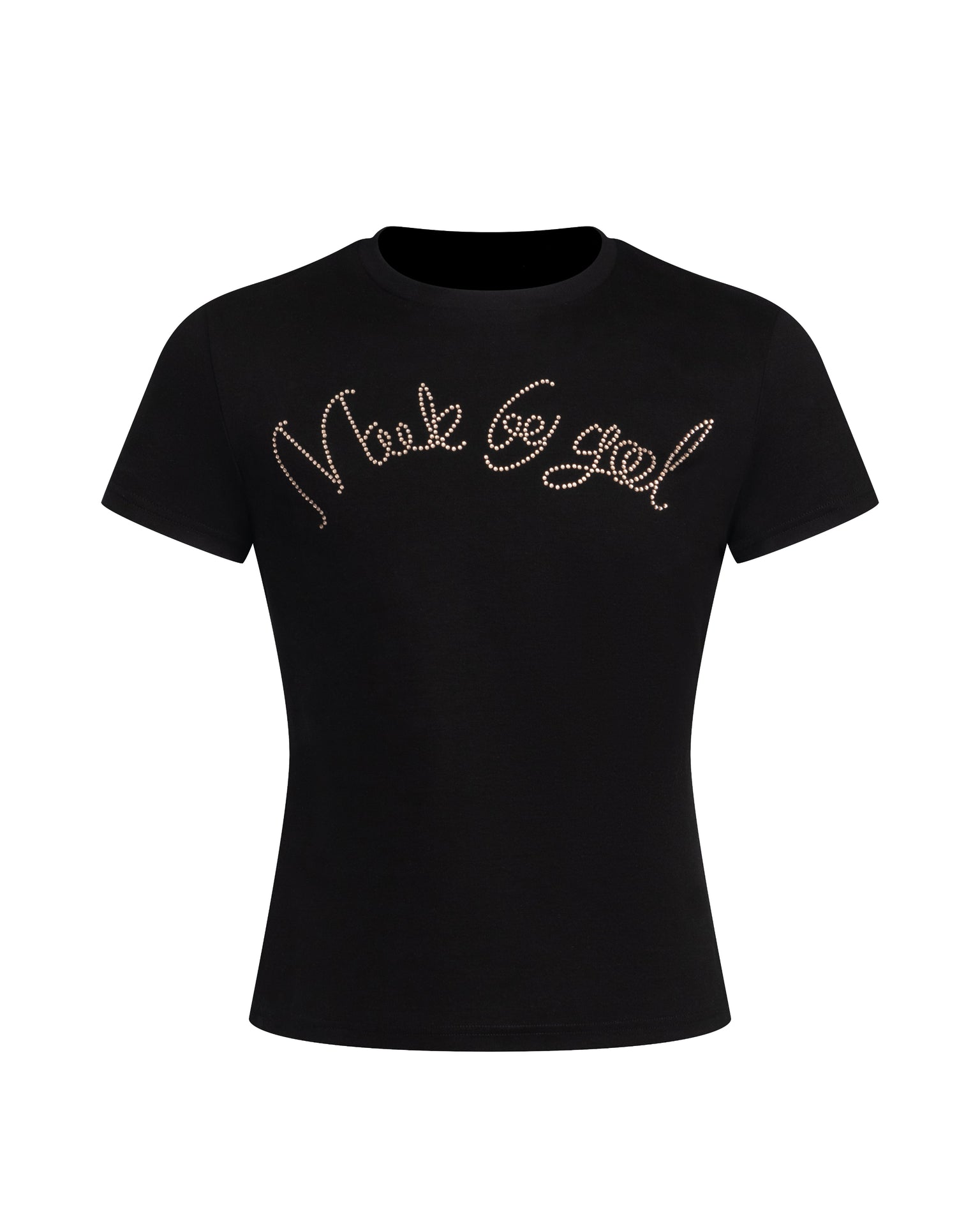 Made by God Crystal T-Shirt with crystal lettering