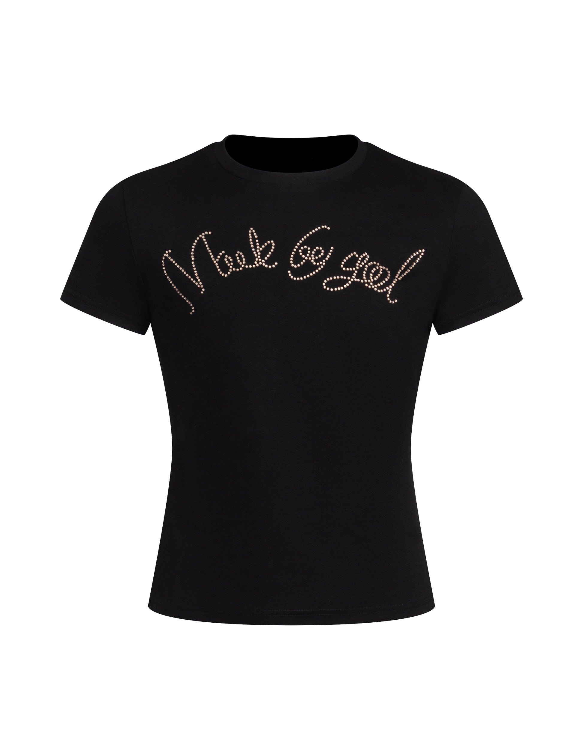 Made by God Crystal T-Shirt with crystal lettering