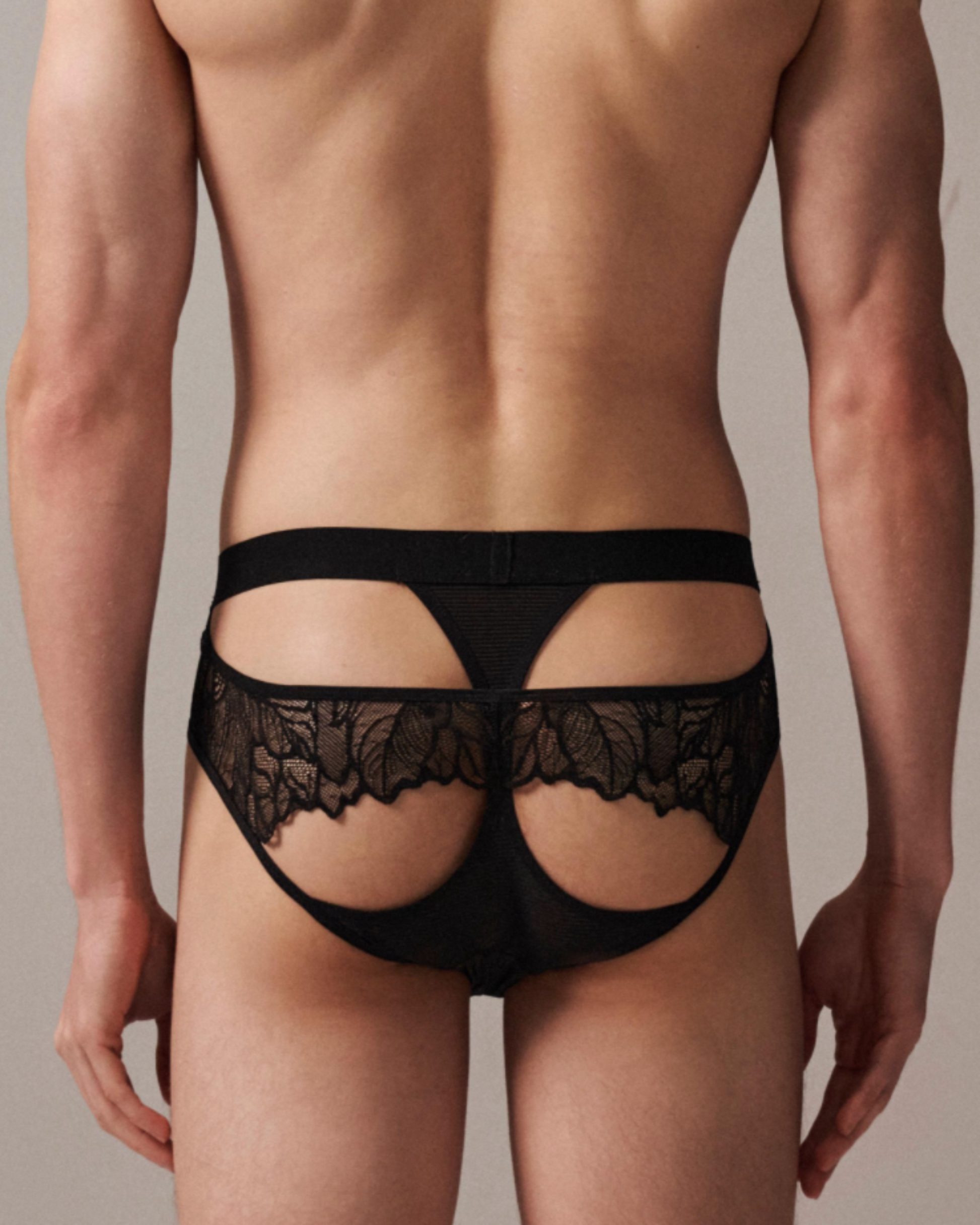 Cutout Panel Lace Brief - product view 3