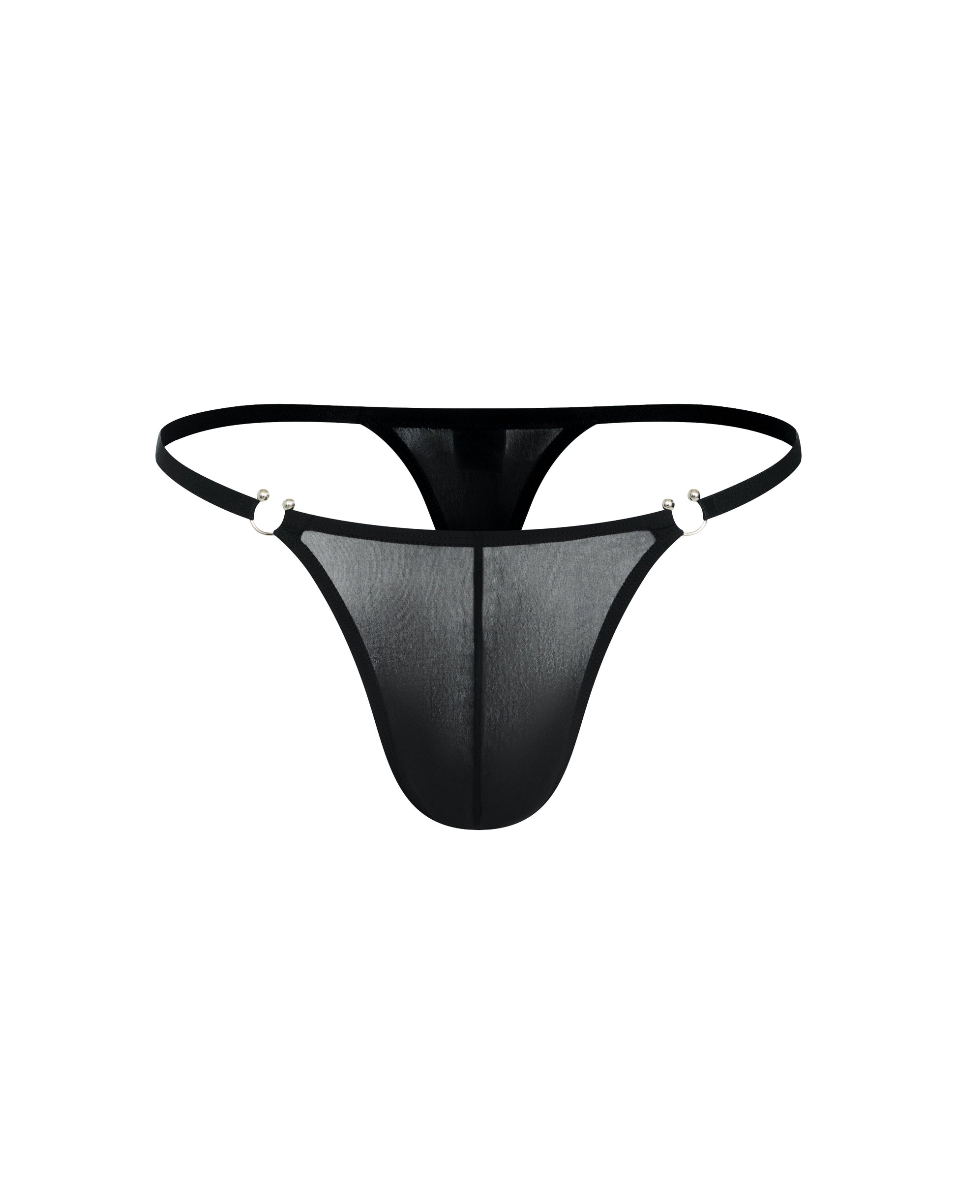 Metal Ring Sheer Thong, alternate product view 3