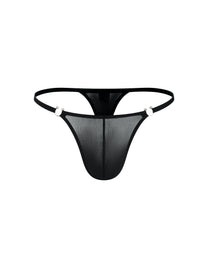 Metal Ring Sheer Thong, alternate product view 3