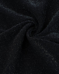 Lace-Up Metallic Mesh Long-Sleeve Top, alternate product view 7