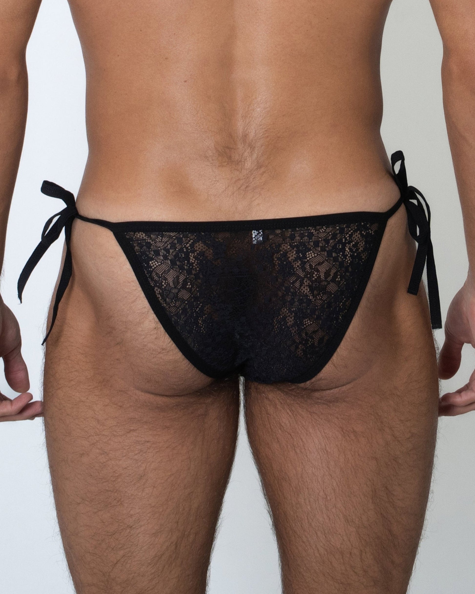 Lace-Up Sheer Brief, alternate product view 4