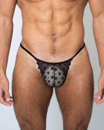 Delicate Strap Lace Thong, alternate product view 5