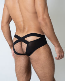 Cross-Strap Cutout Brief - product view 4