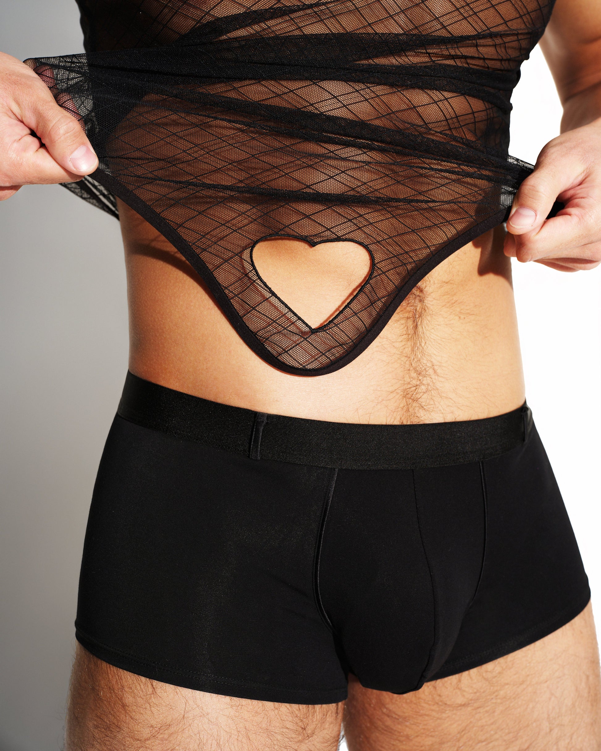 Check Mesh Cutout Bodysuit, alternate product view 5