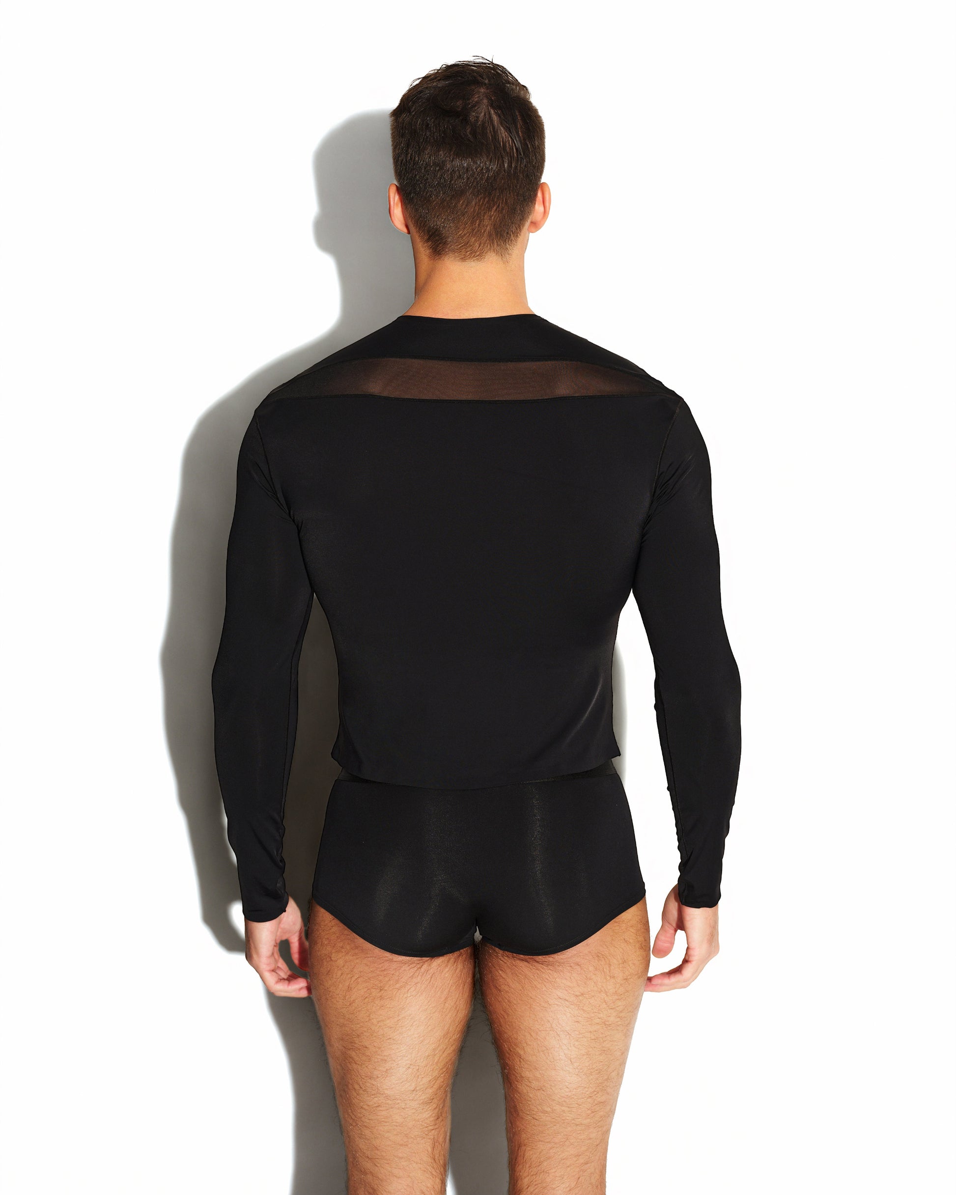 All-Seeing Eye Cutout Mesh Long Sleeve Top - product view 6