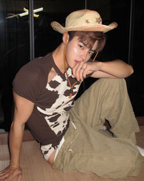 Cow Print Graphic T-Shirt - product view 4