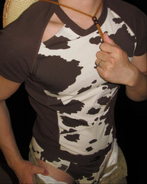 Cow Print Graphic T-Shirt - product view 5