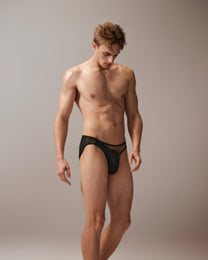 Layered Lace Mesh Brief