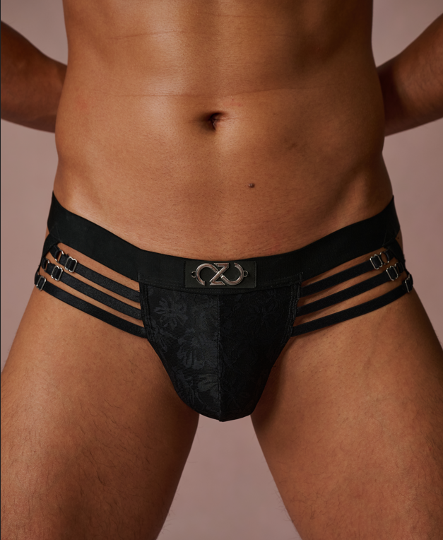 Leather Grid Jockstrap, alternate product view 2