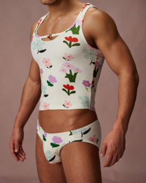 Petite Fleur Heart-Ring Tank Top, alternate product view 3