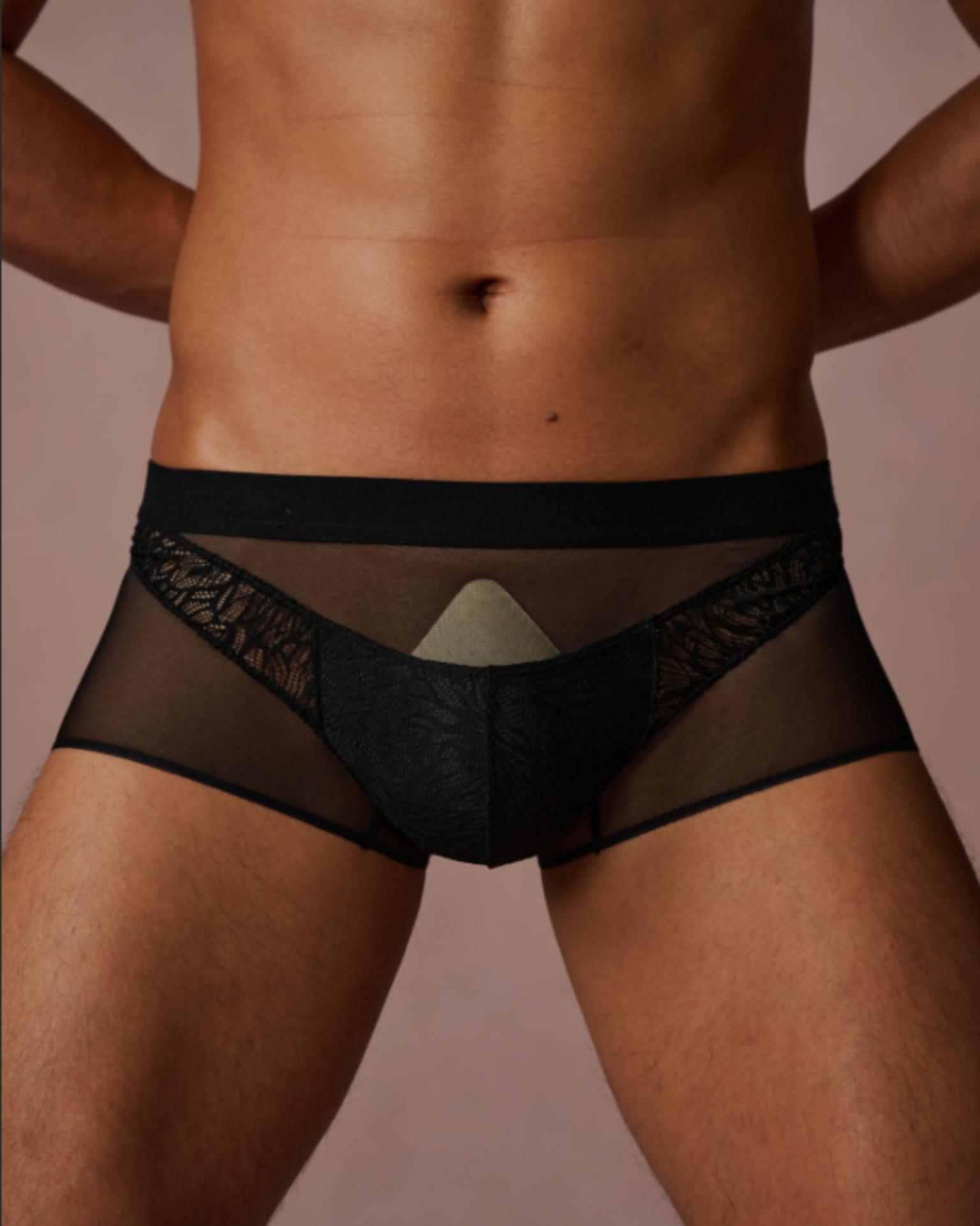 Layered Lace Boxer Jock, alternate product view 2