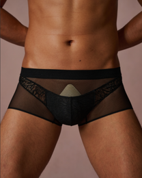 Layered Lace Boxer Jock, alternate product view 2