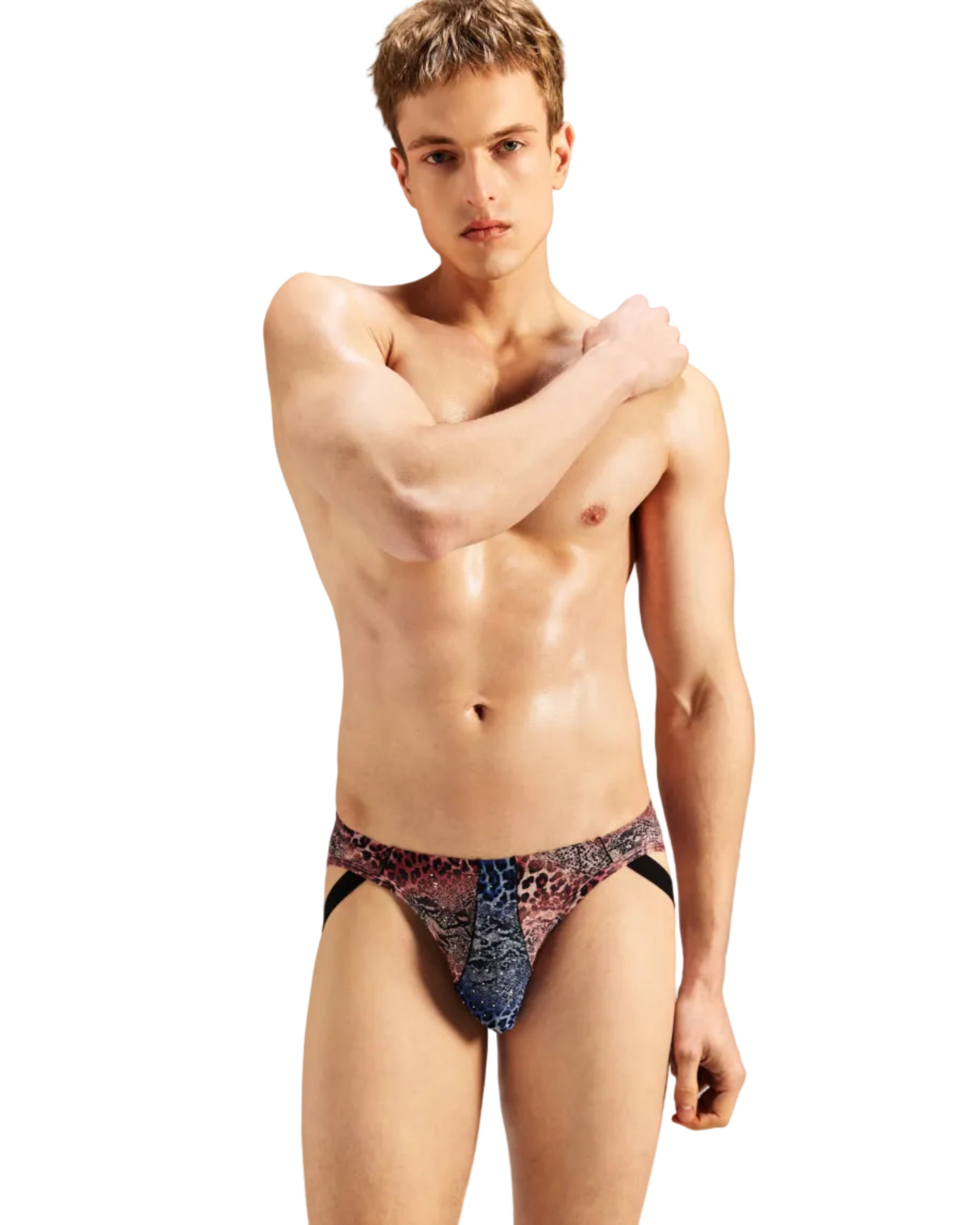 Leopard Splice Hybrid Jockstrap, alternate product view 6
