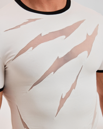 Claw Mark Distressed T-Shirt - product view 5