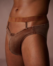 Washed Double-Waist Brief - product view 7