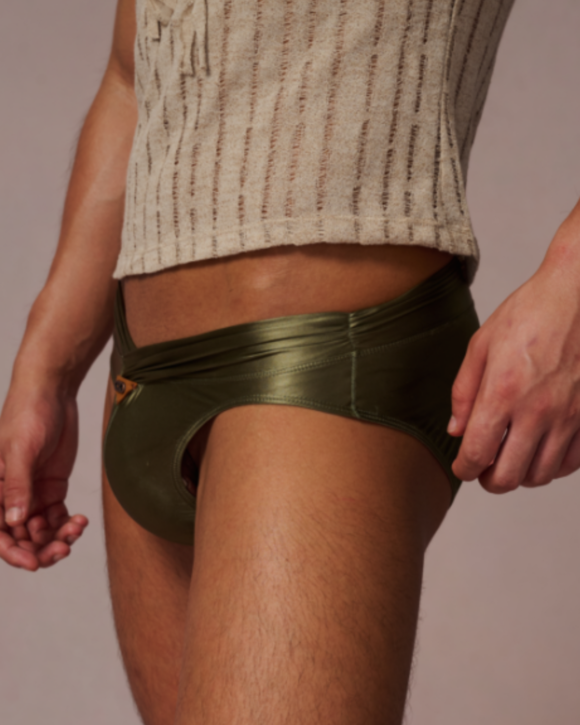 Ruched Satin Brief, alternate product view 4