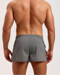 BSZN Play-Buckle Button-Open Lounge Shorts, alternate product view 3