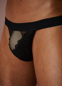 Layered Lace Double-Strap Thong - product view 4