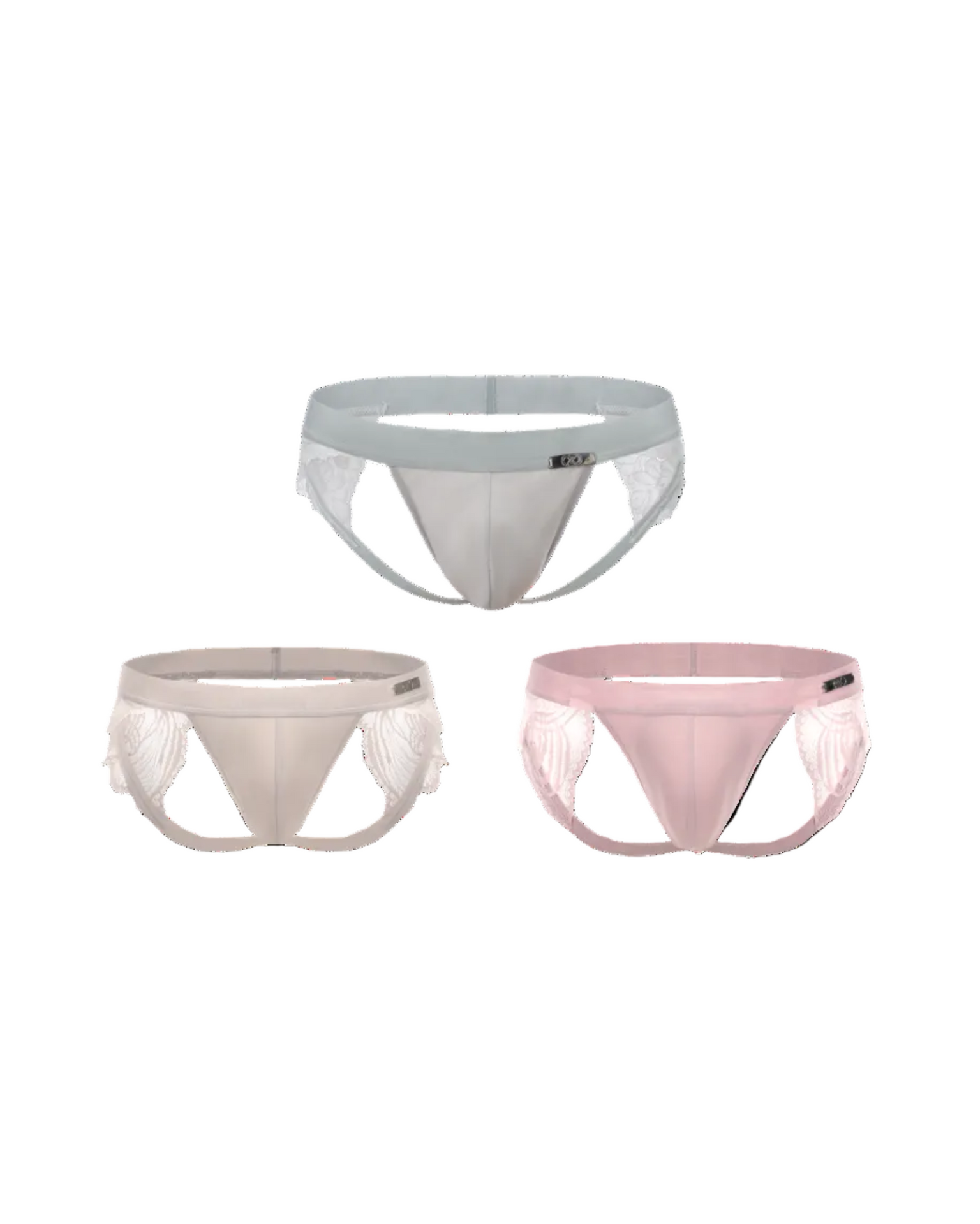 Scalloped Lace Jockstrap, alternate product view 2
