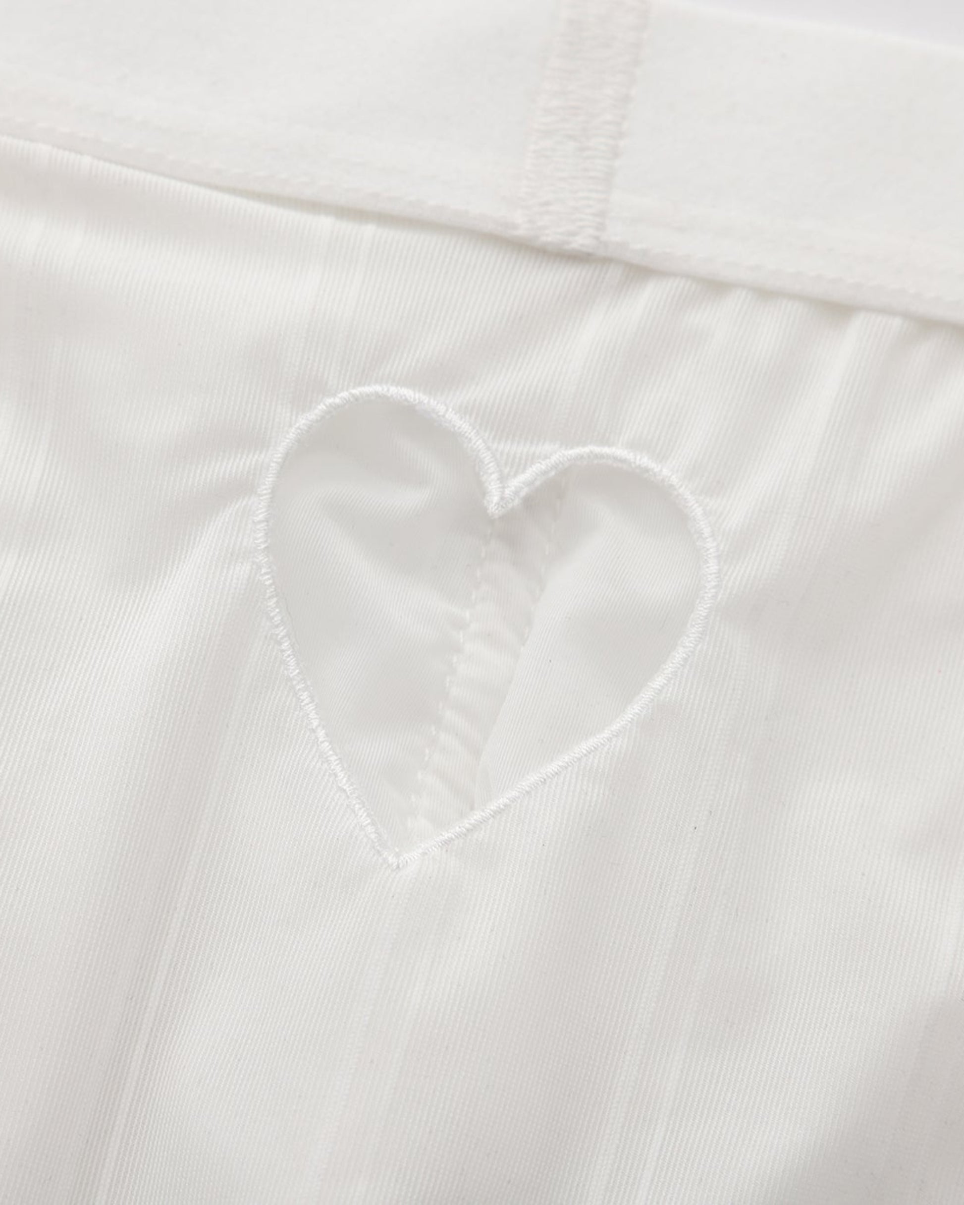 Heart Cutout Pinstripe Brief, alternate product view 7