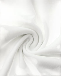 Close-up of the white cotton-stretch knit used on the tank back