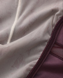 BSZN Midnight Shimmer Mesh-Panel Brief — Purple pouch lining detail.