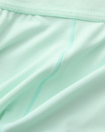 BSZN Wave Palette Double-Strap Jockstrap — Mint green textured pouch detail.