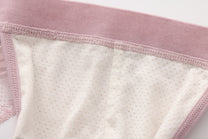 Close-up of the pink jockstrap pouch lining and stretch binding