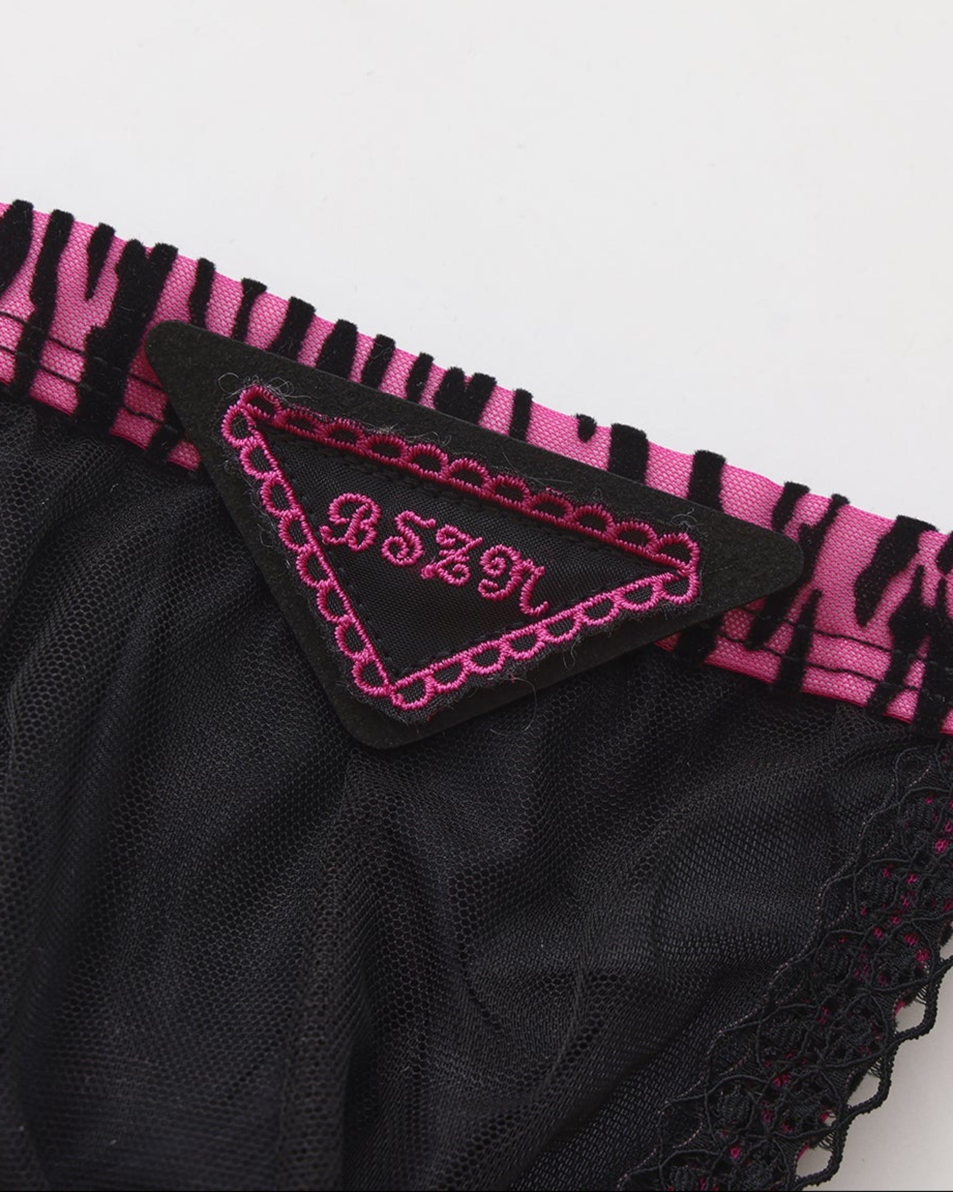 BSZN Beastprint Contrast-Ruffle Thong, alternate product view 9