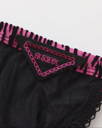 BSZN Beastprint Contrast-Ruffle Thong, alternate product view 9