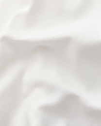 BSZN Thorn Print High-Cut Brief, white ribbed cotton fabric detail