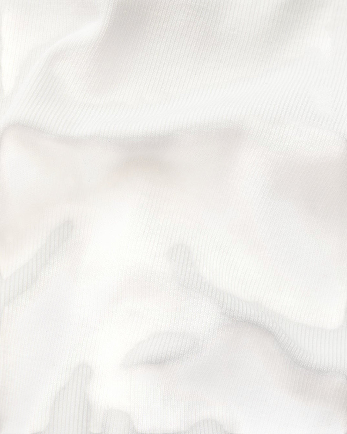 BSZN Thorn Print High-Cut Brief, white ribbed cotton fabric detail