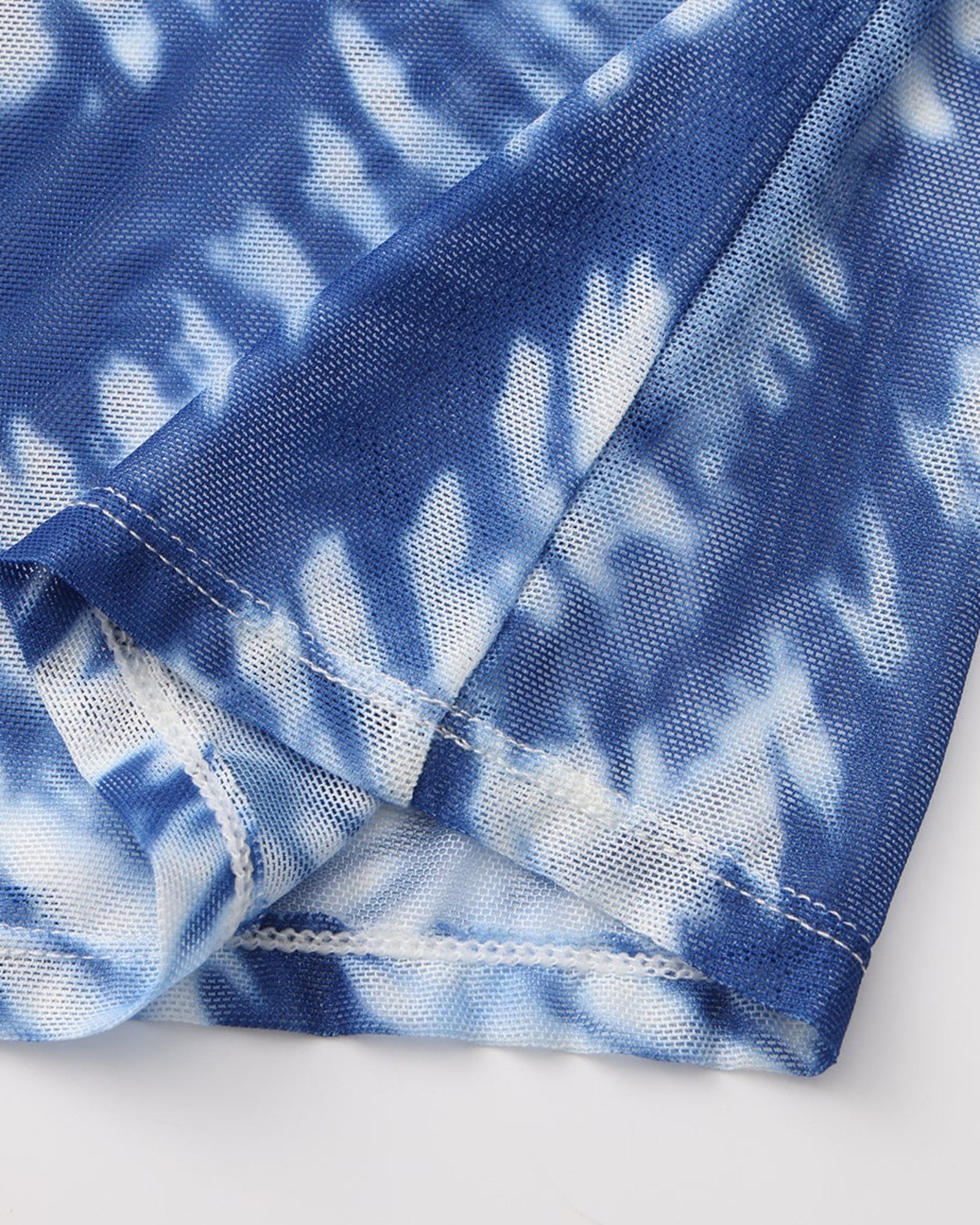 Tidal Trace Graphic Mesh Long Sleeve Top - product view 8
