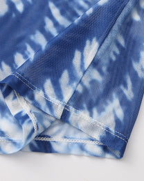 Tidal Trace Graphic Mesh Long Sleeve Top - product view 8