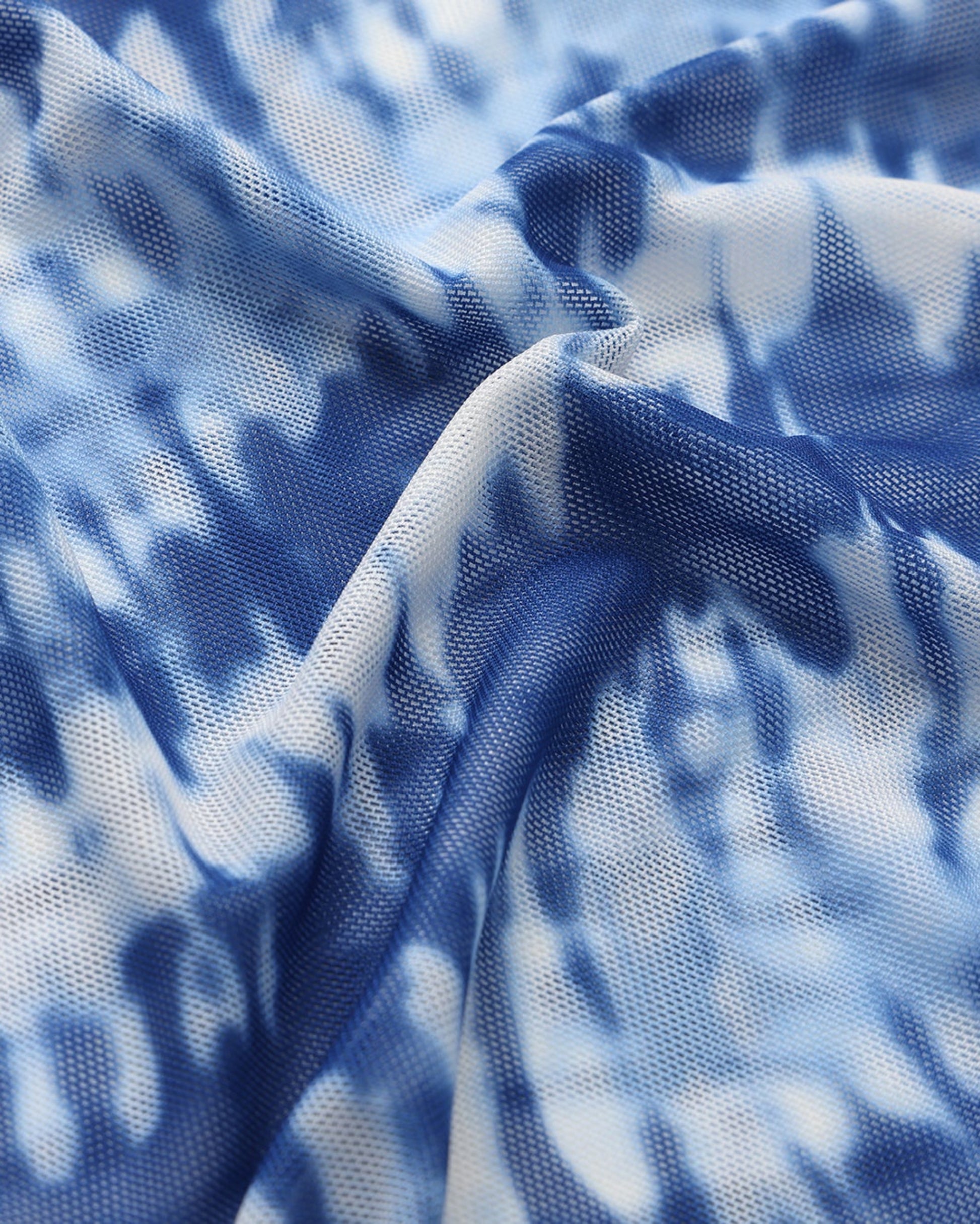 Tidal Trace Graphic Mesh Long Sleeve Top - product view 9