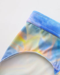 BSZN Neon Shadow Swim Brief, waistband and leg-binding detail