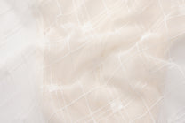 BSZN Sheer Argyle Double-Waist Brief, white argyle-pattern sheer-mesh close-up