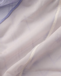 Sheer Argyle Double-Waist Brief