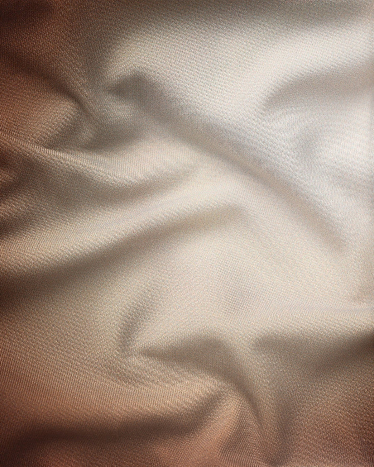 BSZN Sheer V-Waist Ruched-Back Brief, brown translucent stretch-fabric close-up