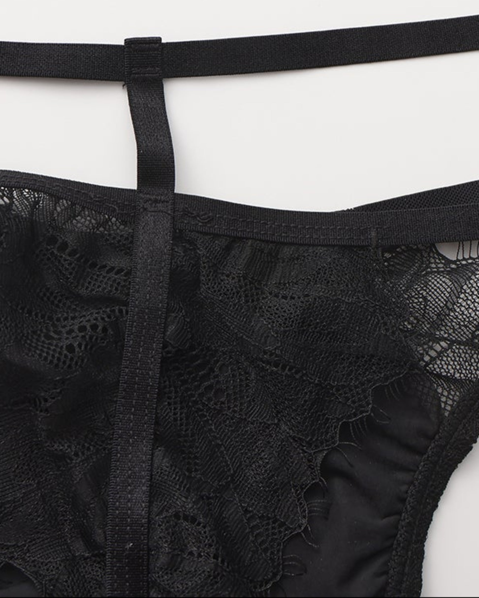 Ruffle Lace Double-Strap Thong - product view 13