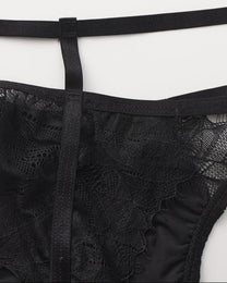 Ruffle Lace Double-Strap Thong - product view 13