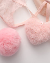 BSZN Pom-Pom Lace Jockstrap, faux-fur pom-pom color detail